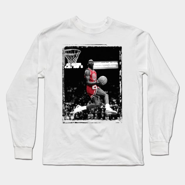 michael jordan dunk Long Sleeve T-Shirt by MJ23STORE